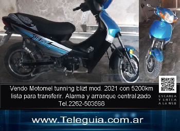 Teleguia Vendo Motomel Tunning Blitz Mod.2021 Tel.2262-503598