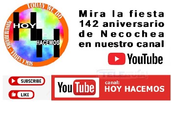 Teleguia Mira la fiesta del aniversario de Necochea en el canal de Youtube de Hoy Hacemos